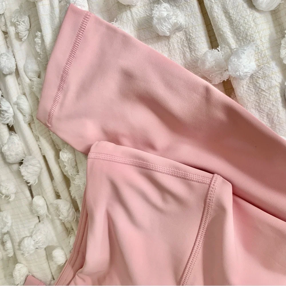 | high-performance soft pink compression workout legging | - Picture 9 of 9